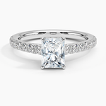 Chantal Diamond Ring Platinum Radiant Engagement Ring