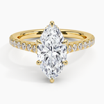 Chantal Diamond Ring Yellow Gold 18k Marquise Engagement Ring