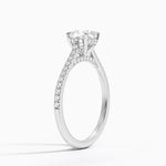 Luxe Dawn Diamond Ring Platinum Cushion Engagement Ring