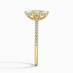 Luxe Dawn Diamond Ring Yellow Gold 18k Marquise Engagement Ring