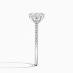 Luxe Dawn Diamond Ring Platinum Oval Engagement Ring