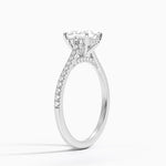 Luxe Dawn Diamond Ring Platinum Princess Engagement Ring