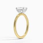 Mixed Metal Lumiere Diamond Ring Yellow Gold 18k Radiant Engagement Ring