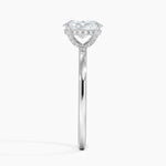 Lumiere 1.5mm Diamond Ring Platinum Oval Engagement Ring