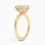 Lumiere 1.5mm Diamond Ring Yellow Gold 18k Pear Engagement Ring