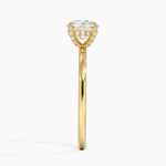 Lumiere 1.5mm Diamond Ring Yellow Gold 18k Round Engagement Ring
