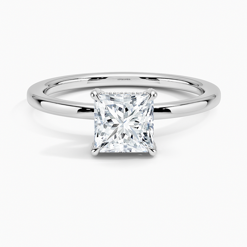 Lumiere 1.5mm Diamond Ring Platinum Princess Engagement Ring