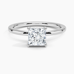 Lumiere 1.5mm Diamond Ring Platinum Princess Engagement Ring