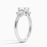 Rhiannon Emerald Cut Three Stone Diamond Ring (1/2 ct. tw.) Platinum Asscher Engagement Ring