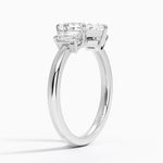 Rhiannon Emerald Cut Three Stone Diamond Ring (1/2 ct. tw.) Platinum Marquise Engagement Ring