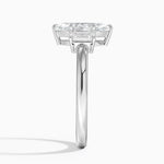 Rhiannon Emerald Cut Three Stone Diamond Ring (1/2 ct. tw.) Platinum Marquise Engagement Ring