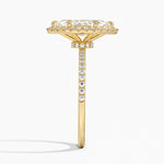 Waverly Hidden Halo Diamond Ring Yellow Gold 18k Marquise Engagement Ring