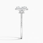 Waverly Hidden Halo Diamond Ring Platinum Radiant Engagement Ring