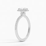 Waverly Hidden Halo Diamond Ring Platinum Round Engagement Ring