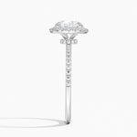 Waverly Hidden Halo Diamond Ring Platinum Round Engagement Ring