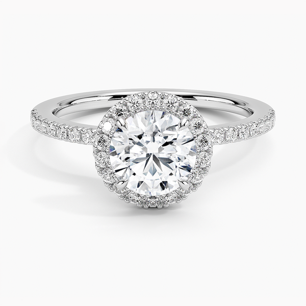 Waverly Hidden Halo Diamond Engagement Ring