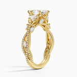Luxe Secret Garden Three Stone Diamond Ring (1 ct. tw.) Yellow Gold 18k Marquise Engagement Ring