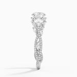 Luxe Secret Garden Three Stone Diamond Ring (1 ct. tw.) Platinum Round Engagement Ring