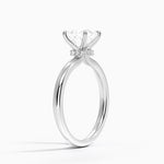 Secret Halo 2mm Diamond Ring Platinum Princess Engagement Ring