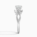 Summer Blossom Diamond Ring (1/4 ct. tw.) Platinum Asscher Engagement Ring