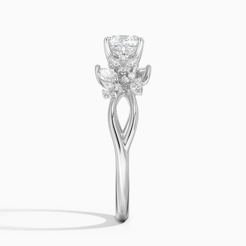 Summer Blossom Diamond Ring (1/4 ct. tw.) Platinum Cushion Engagement Ring