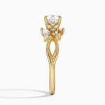 Summer Blossom Diamond Ring (1/4 ct. tw.) Yellow Gold 18k Cushion Engagement Ring