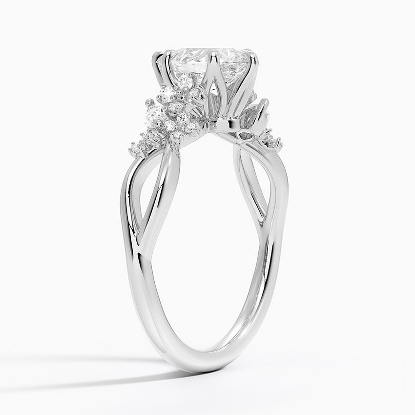 Summer Blossom Diamond Ring (1/4 ct. tw.) Platinum Pear Engagement Ring