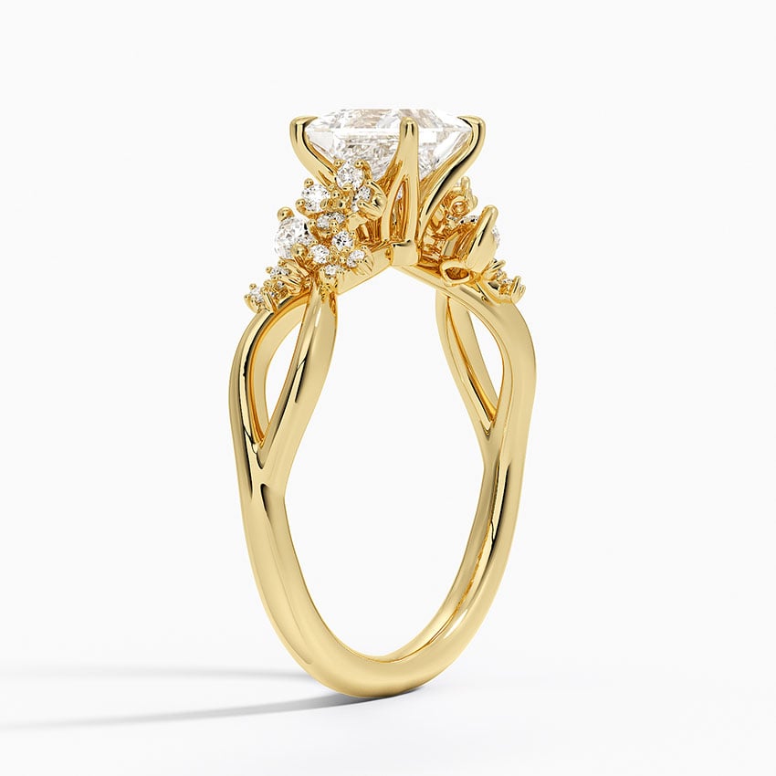 Summer Blossom Diamond Ring (1/4 ct. tw.) Yellow Gold 18k Princess Engagement Ring