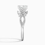 Summer Blossom Diamond Ring (1/4 ct. tw.) Platinum Radiant Engagement Ring