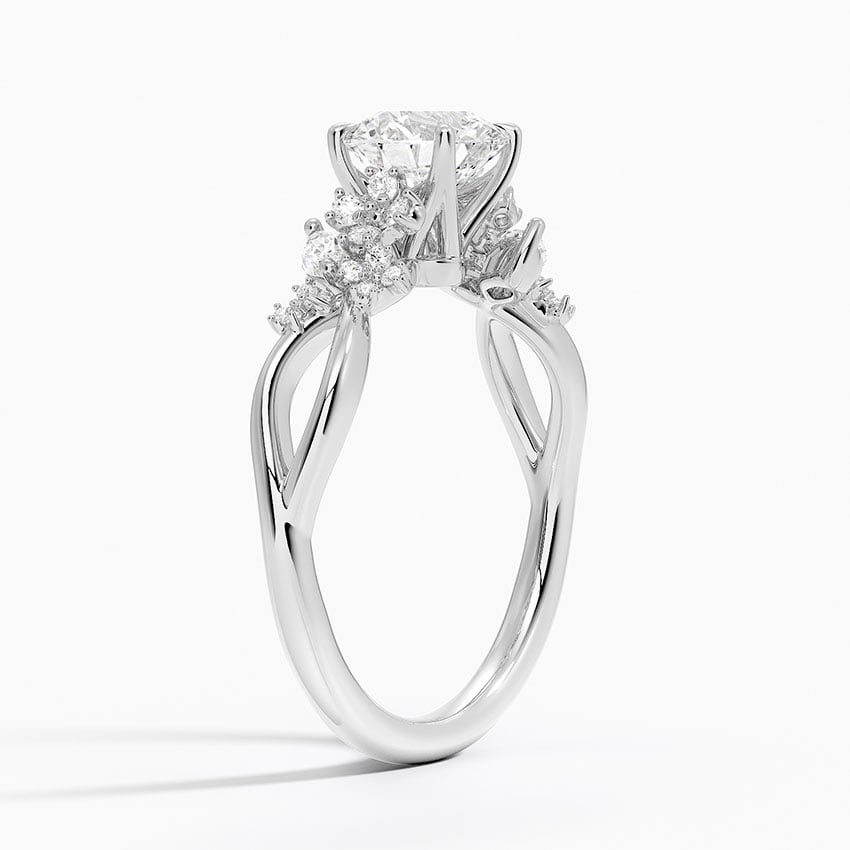 Summer Blossom Diamond Ring (1/4 ct. tw.) Platinum Round Engagement Ring