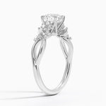 Summer Blossom Diamond Ring (1/4 ct. tw.) Platinum Round Engagement Ring