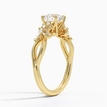 Summer Blossom Diamond Ring (1/4 ct. tw.) Yellow Gold 18k Round Engagement Ring