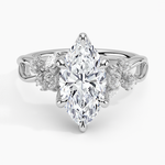 Summer Blossom Diamond Ring (1/4 ct. tw.) Platinum Marquise Engagement Ring