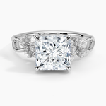 Summer Blossom Diamond Ring (1/4 ct. tw.) Platinum Princess Engagement Ring