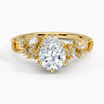 Summer Blossom Diamond Ring (1/4 ct. tw.) Yellow Gold 18k Pear Engagement Ring