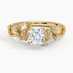 Summer Blossom Diamond Ring (1/4 ct. tw.) Yellow Gold 18k Princess Engagement Ring