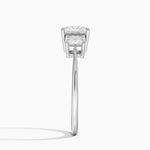 Princess Cut Three Stone Diamond Ring Platinum Princess Engagement Ring