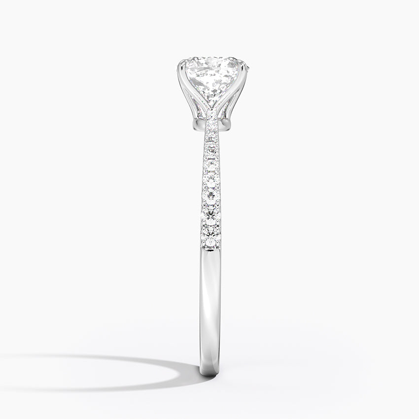 Elena Diamond Ring Platinum Cushion Engagement Ring