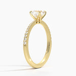 Elena Diamond Ring Yellow Gold 18k Cushion Engagement Ring