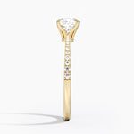 Elena Diamond Ring Yellow Gold 18k Cushion Engagement Ring