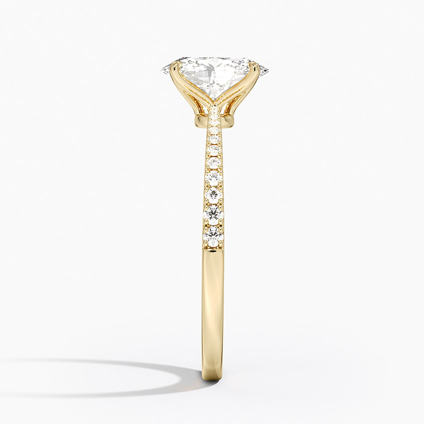 Elena Diamond Ring Yellow Gold 18k Oval Engagement Ring