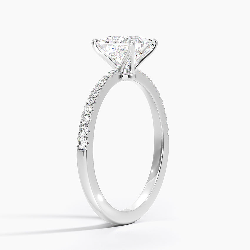 Elena Diamond Ring Platinum Princess Engagement Ring