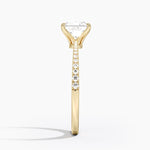 Elena Diamond Ring Yellow Gold 18k Princess Engagement Ring