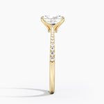 Elena Diamond Ring Yellow Gold 18k Radiant Engagement Ring