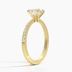 Elena Diamond Ring Yellow Gold 18k Round Engagement Ring