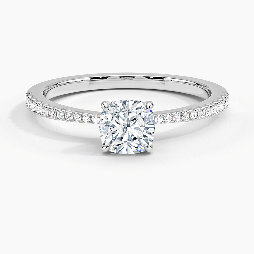 Elena Diamond Ring Platinum Cushion Engagement Ring