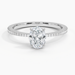 Elena Diamond Ring Platinum Oval Engagement Ring