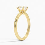 Esme Hidden Halo Diamond Ring Yellow Gold 18k Pear Engagement Ring