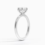 Sydney Perfect Fit Hidden Halo Six-Prong Diamond Ring Platinum Oval Engagement Ring