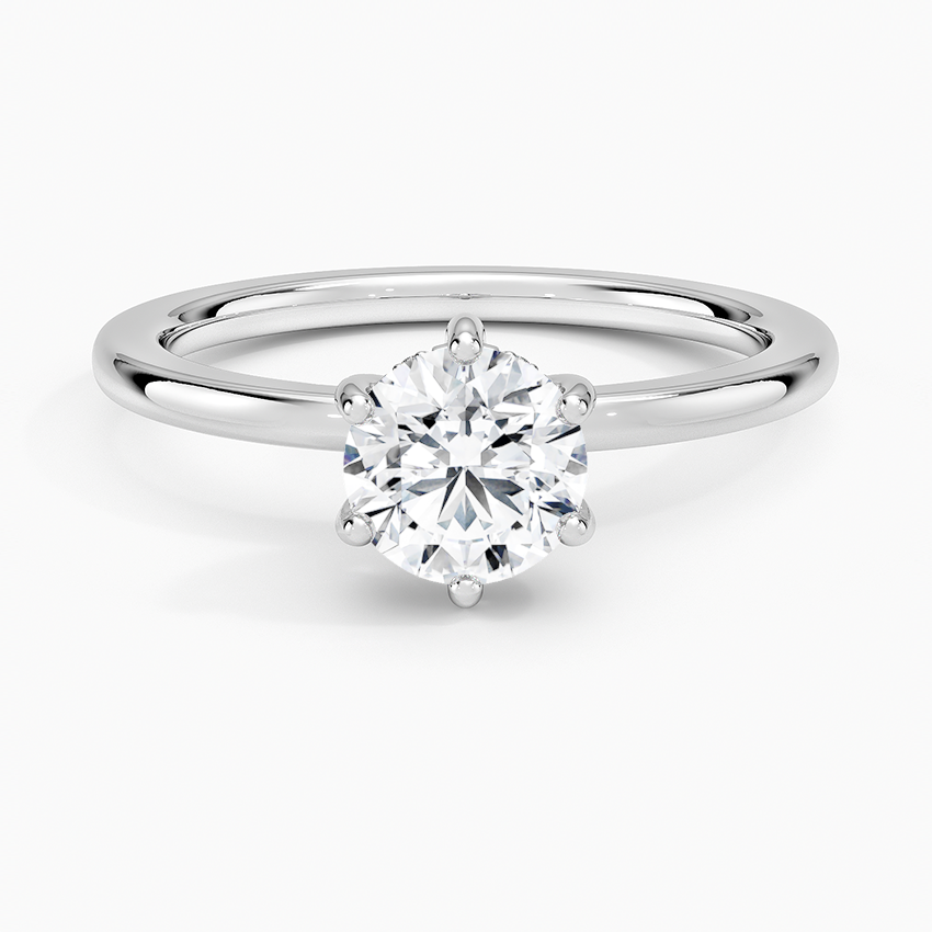 Sydney Perfect Fit Hidden Halo Diamond Ring Platinum Round Engagement Ring